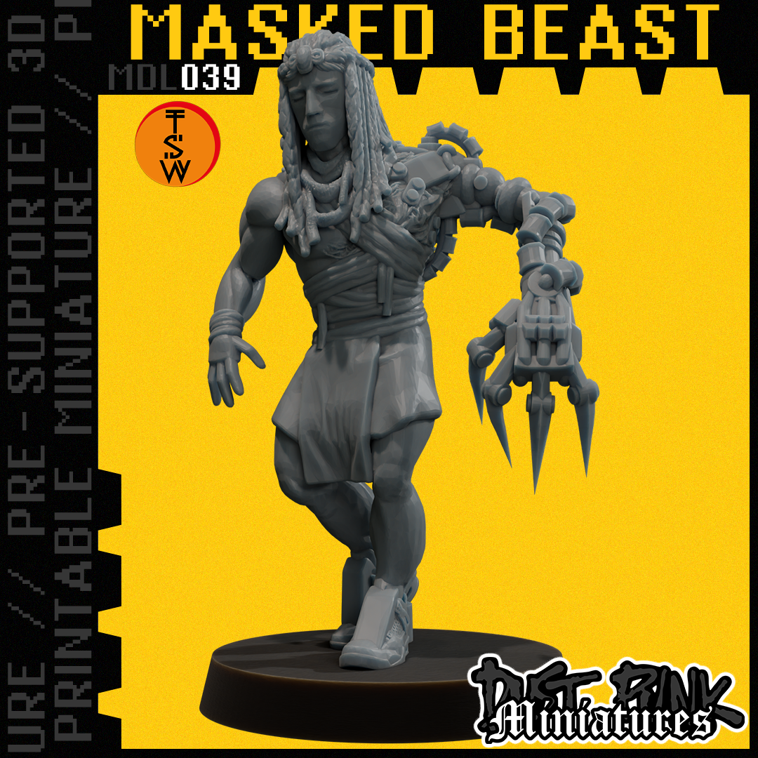 MDL039 MASKED BEAST [PRE-SUPPORTED]
